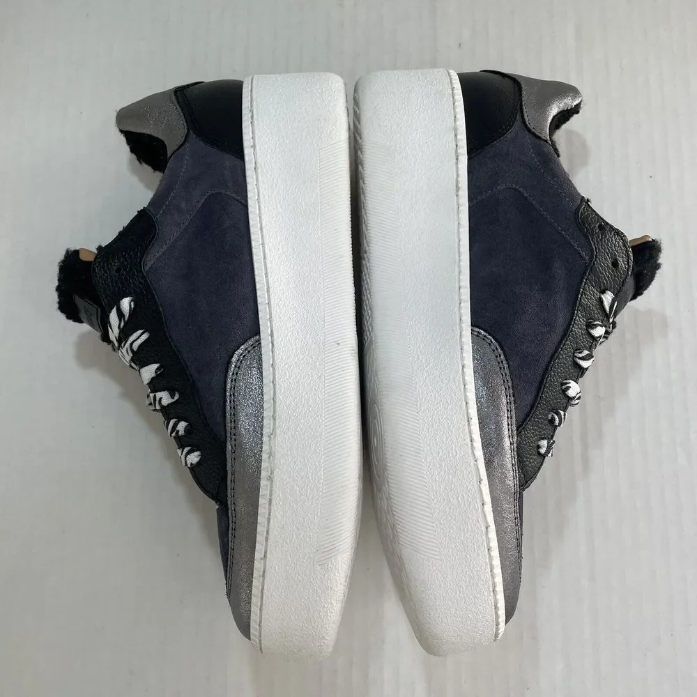 RUSSELL & BROMLEY PARK LACE Lace Up Platform Sneakers Shearling Trim EU 42 US 11 - Picture 3 of 14